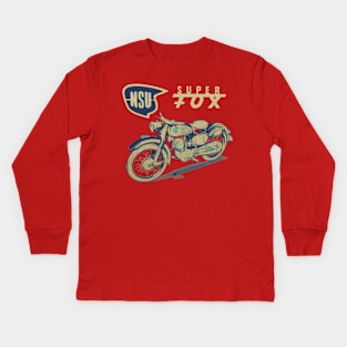 NSU superfox Motorcycles Kids Long Sleeve T-Shirt